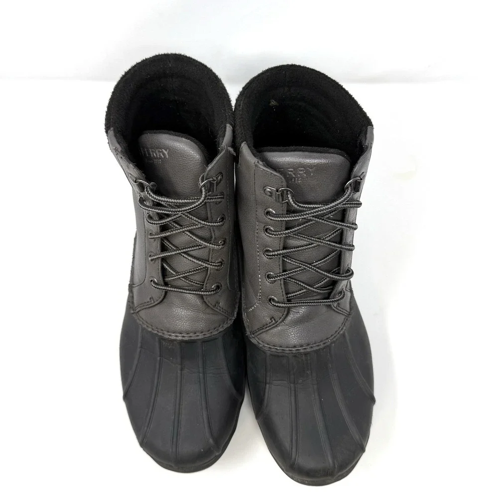 Sperry Men's‎ Avenue Duck Waterproof Boots GREY/BLACK - Size 10 Rain Snow